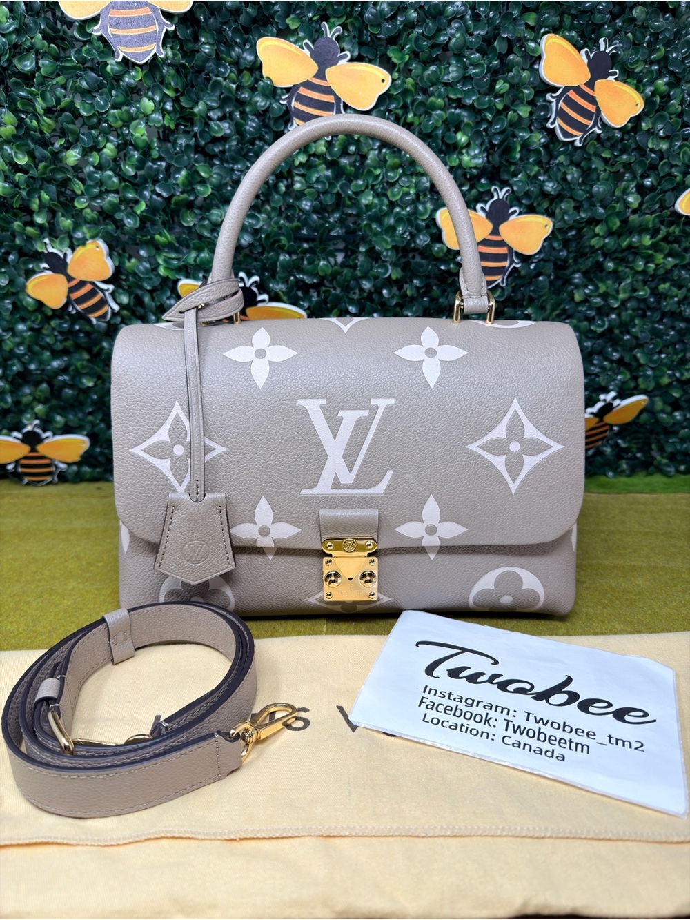 Authentic Hard to get! Louis Vuitton Madeliene BB Bi color